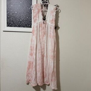 Stark X Tie Dye Maxi Dress Gauze